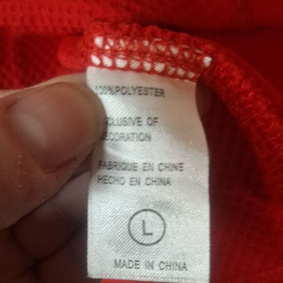 Nike Red Ole Miss Pullover size large - Picture 3 of 6